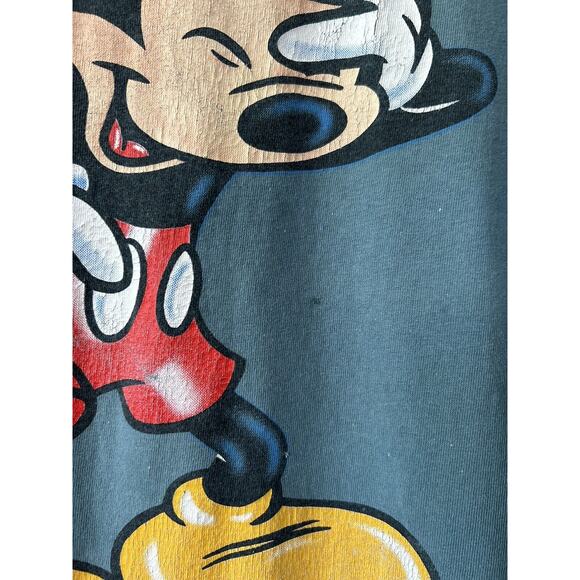 Vintage Mickey Mouse T Shirt Single Stitch Ringer Tee USA Disney - Picture 12 of 12